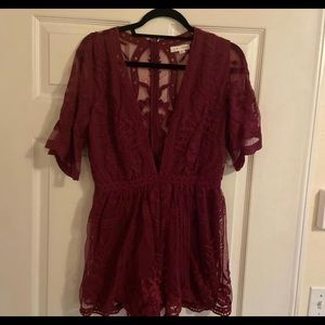 Lace romper!